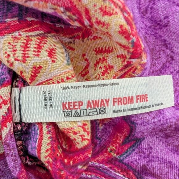 Intimately Free People Paisley Rendezvous Slip Dress Womens Size Small Purple - Picture 4 of 10